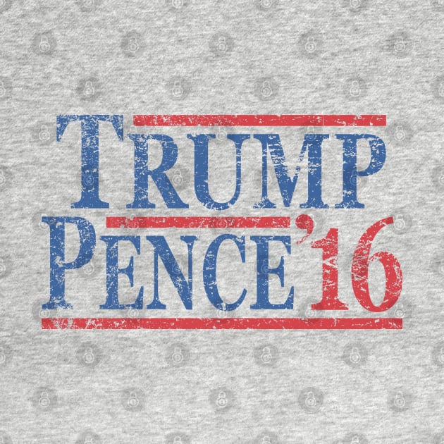 Vintage Donald Trump Mike Pence 2016 by Etopix